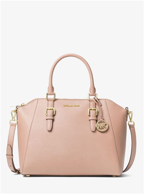 sac michael kors ciara|Ciara Large Saffiano Leather Satchel .